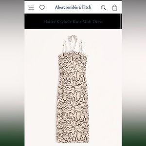 Abercrombie keyhole midi dress